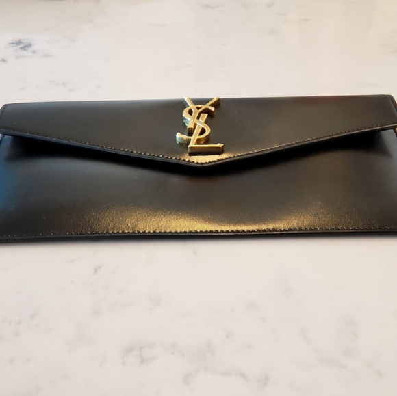 Black Saint Laurent Uptown Pouch - Picture 3 of 11